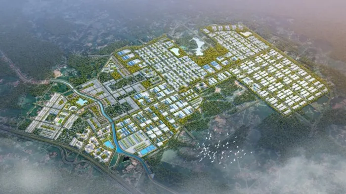 Hệ thống xử lý nước thải tập trung tại Khu công nghiệp Yên Bình